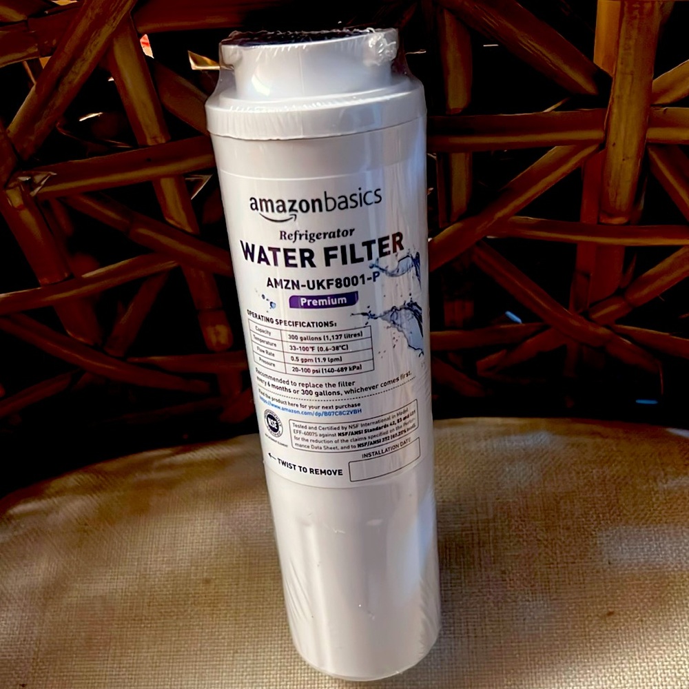 New Amazon Basics Refrigerator Water Filter AMZH-UKF8001-P NWT